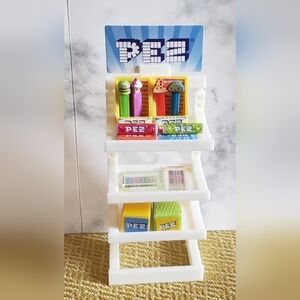 Barbie Size Pez Candy Display with mini Pez dispensers NEW